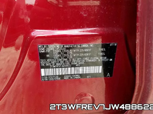 2T3WFREV7JW488622 фото 2
