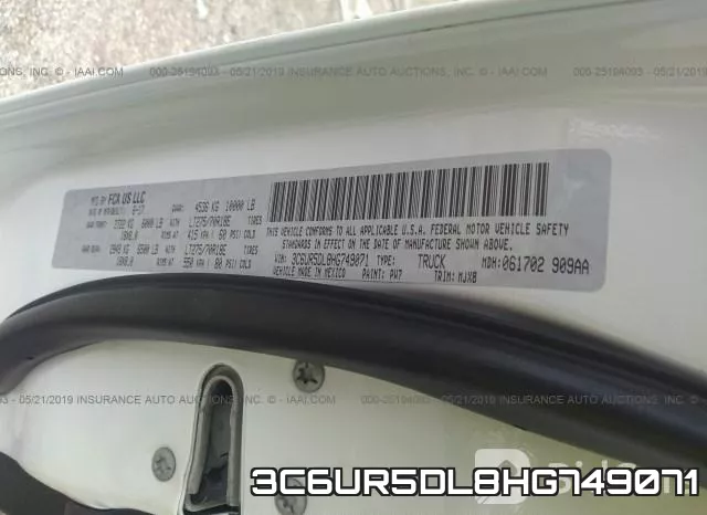 3C6UR5DL8HG749071 фото 10