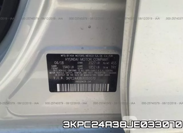 3KPC24A38JE033070 фото 10