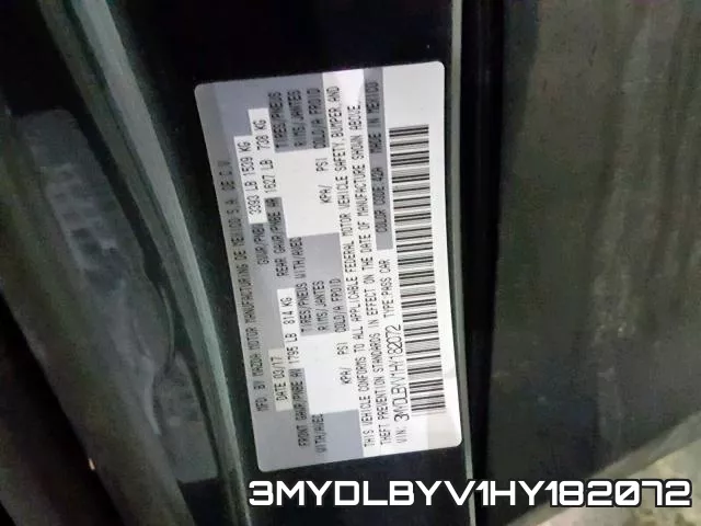 3MYDLBYV1HY182072 фото 2