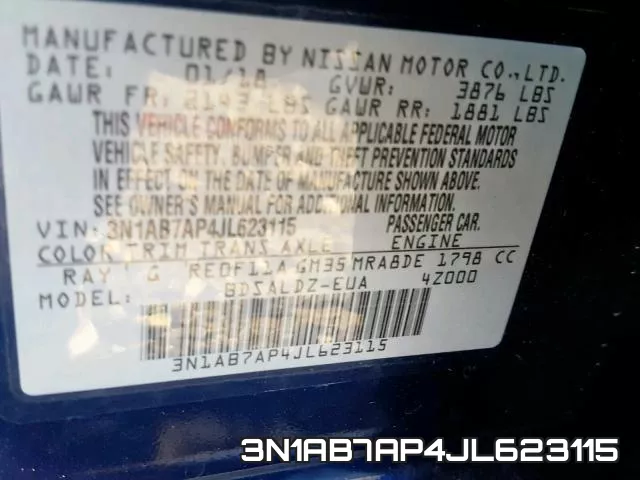 3N1AB7AP4JL623115 фото 2