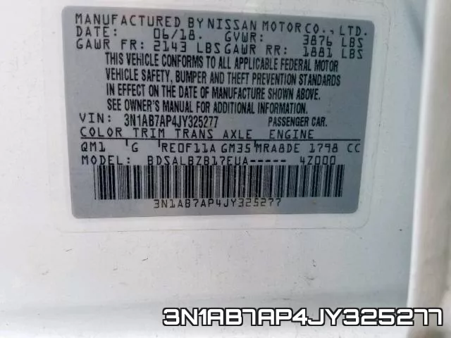 3N1AB7AP4JY325277 фото 2