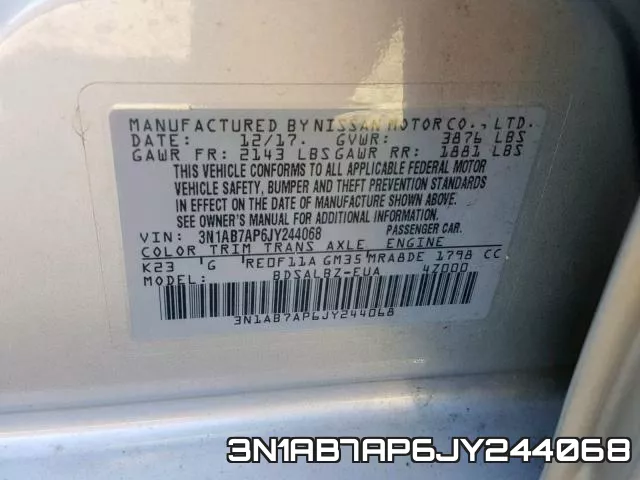 3N1AB7AP6JY244068 фото 2