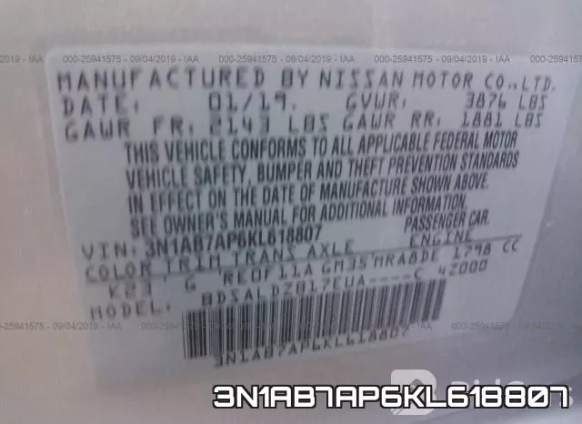 3N1AB7AP6KL618807 фото 10