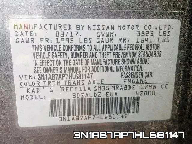 3N1AB7AP7HL681147 фото 2