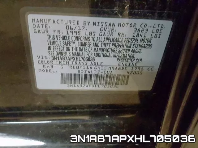 3N1AB7APXHL705036 фото 2