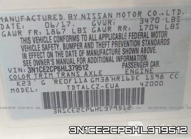 3N1CE2CP6HL379512 фото 10