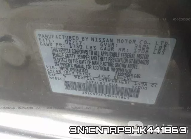 3N1CN7AP9HK441863 фото 10