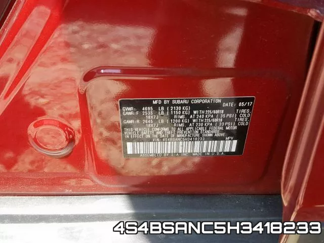 4S4BSANC5H3418233 фото 2