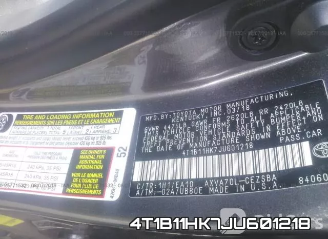 4T1B11HK7JU601218 фото 10