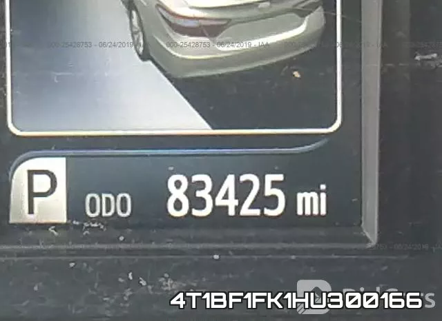 4T1BF1FK1HU300166 фото 8