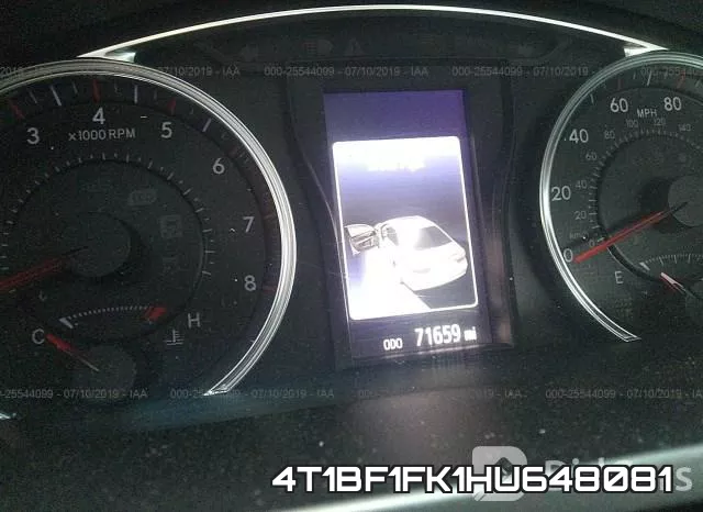 4T1BF1FK1HU648081 фото 8