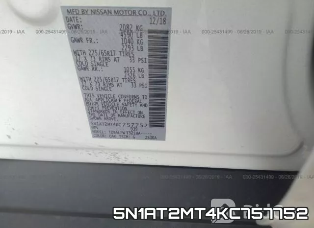 5N1AT2MT4KC757752 фото 10