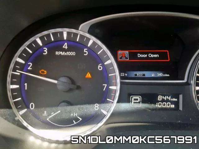 5N1DL0MM0KC567991 фото 9