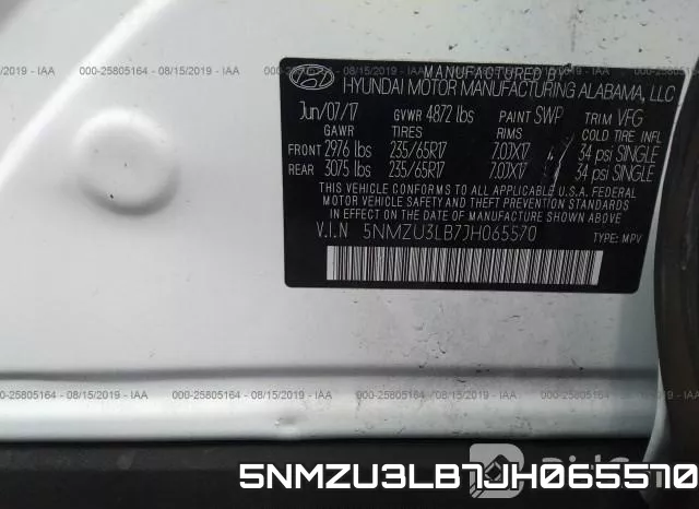 5NMZU3LB7JH065570 фото 10