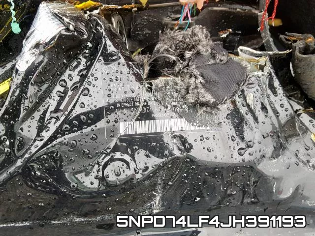 5NPD74LF4JH391193 фото 2