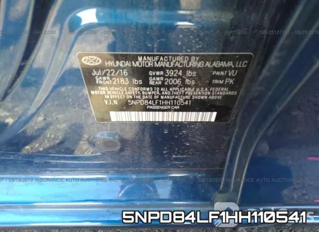 5NPD84LF1HH110541 фото 10