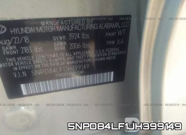 5NPD84LF1JH399149 фото 10