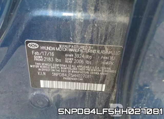 5NPD84LF5HH027081 фото 10
