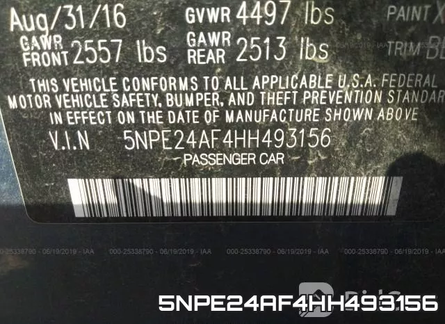 5NPE24AF4HH493156 фото 10