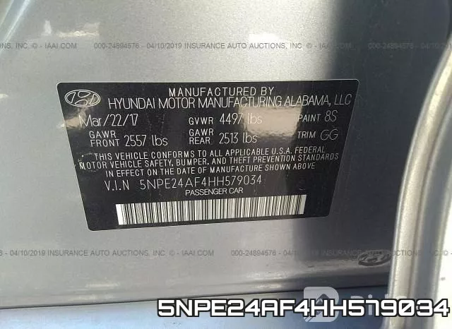 5NPE24AF4HH579034 фото 10