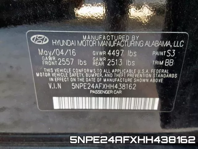 5NPE24AFXHH438162 фото 2