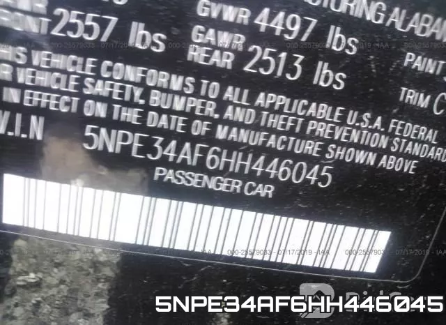 5NPE34AF6HH446045 фото 10