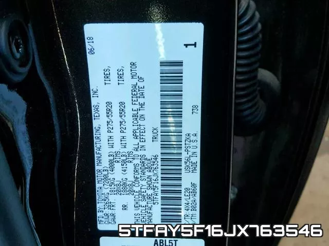 5TFAY5F16JX763546 фото 2