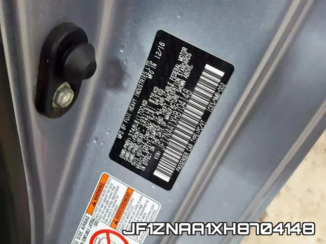 JF1ZNAA1XH8704148 фото 2