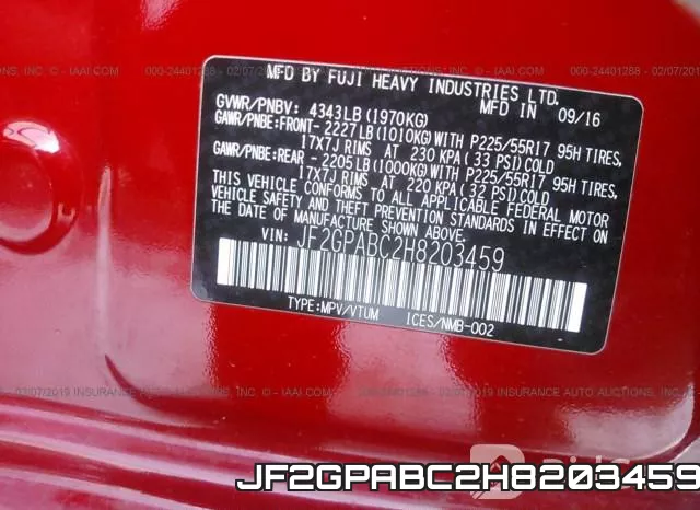 JF2GPABC2H8203459 фото 10