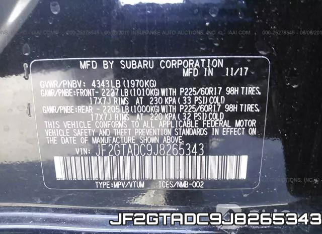 JF2GTADC9J8265343 фото 10