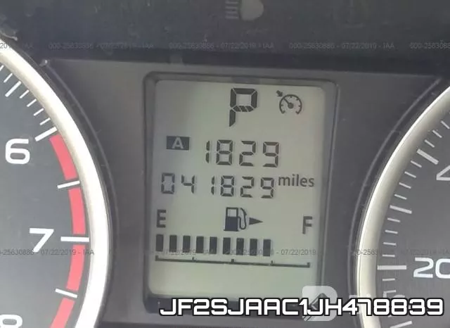 JF2SJAAC1JH478839 фото 8