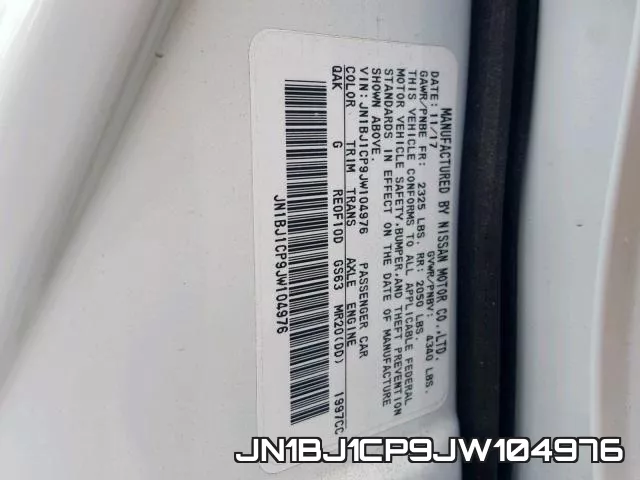 JN1BJ1CP9JW104976 фото 2