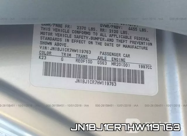 JN1BJ1CR7HW119763 фото 10