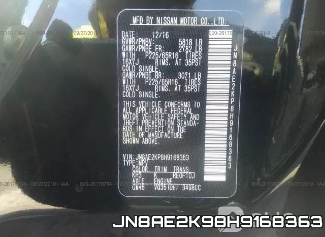 JN8AE2K98H9168363 фото 10