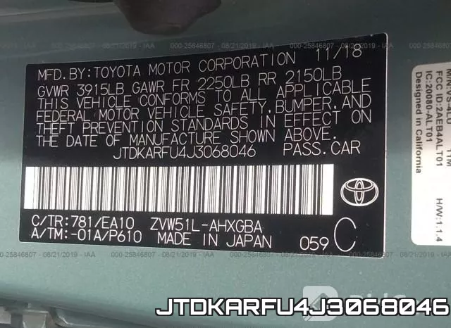JTDKARFU4J3068046 фото 10