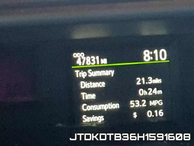 JTDKDTB36H1591608 фото 9