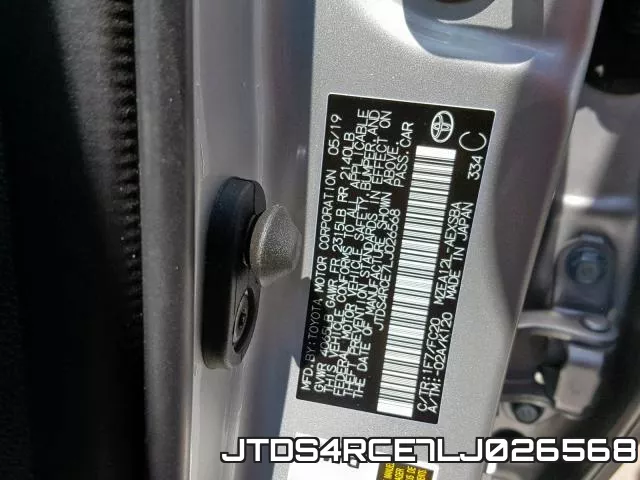 JTDS4RCE7LJ026568 фото 2