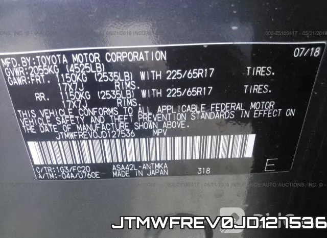 JTMWFREV0JD127536 фото 10