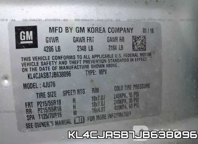 KL4CJASB7JB638096 фото 10