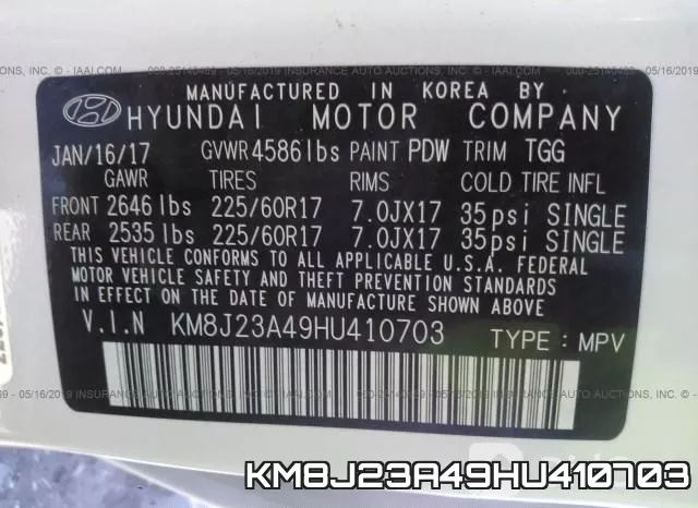 KM8J23A49HU410703 фото 10