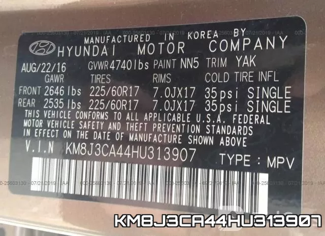 KM8J3CA44HU313907 фото 10