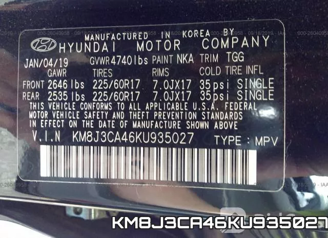 KM8J3CA46KU935027 фото 10