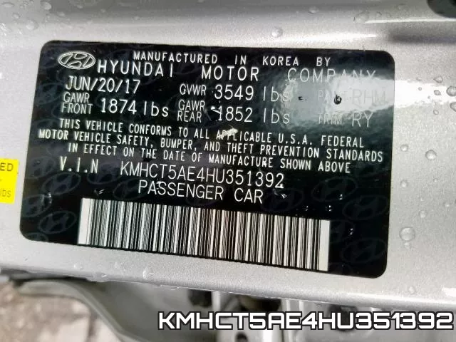 KMHCT5AE4HU351392 фото 2
