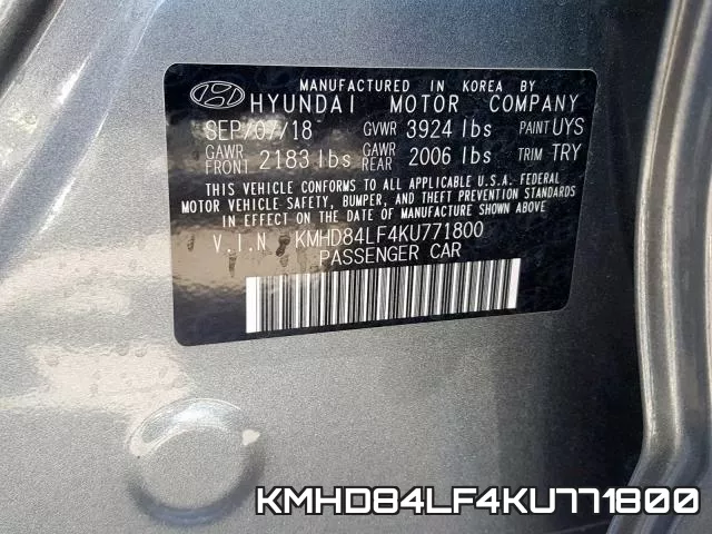 KMHD84LF4KU771800 фото 2