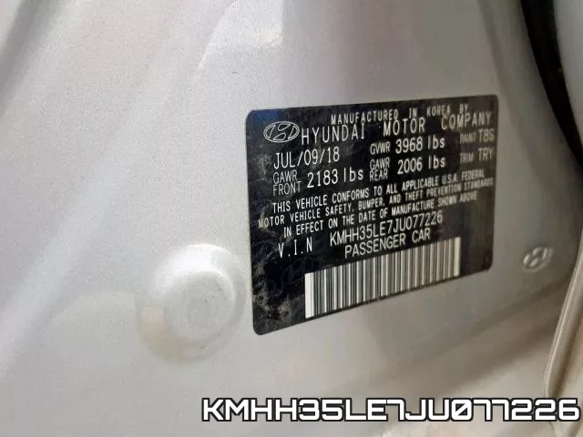 KMHH35LE7JU077226 фото 2