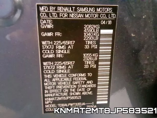 KNMAT2MT8JP583521 фото 2