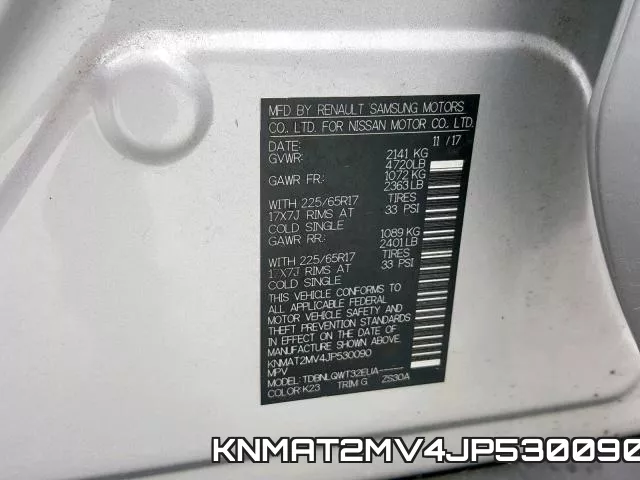 KNMAT2MV4JP530090 фото 2