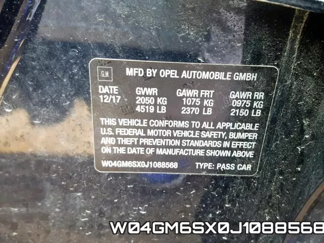 W04GM6SX0J1088568 фото 2