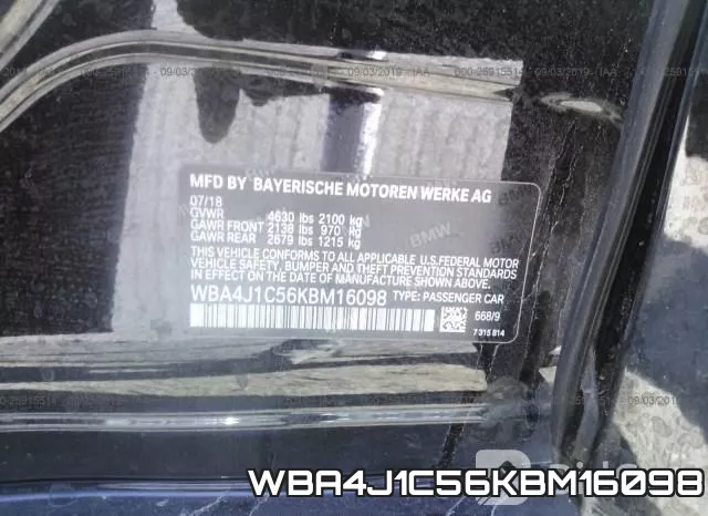 WBA4J1C56KBM16098 фото 10